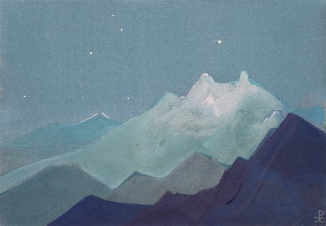 Himalayas. Moon mountains. - Nicholas Roerich - WikiArt.org ...