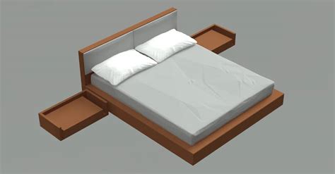 Bloque AutoCAD Dwg Cama 3d King Size - DWGAutoCAD