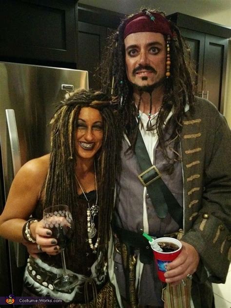 Pirates of the Caribbean Jack Sparrow and Calypso Costume