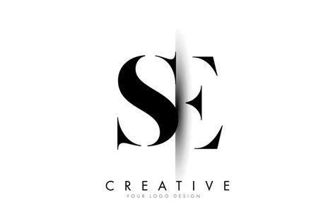 SE S E Letter Logo with Creative Shadow Cut Design. 5039962 Vector Art at Vecteezy