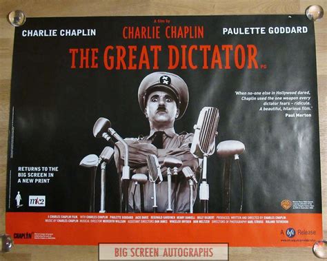 The Great Dictator quad poster | Big Screen Autographs