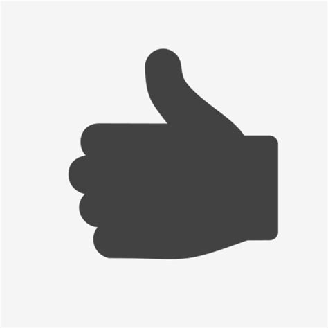 Thumbs Up Silhouette Vector PNG, Thumb Up Icon, Thumb Icons, Up Icons, Thumbs Up Clipart PNG ...