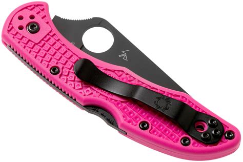 Spyderco Delica 4 Pink Black S30V C11FPPNS30VBK Pink Heals navaja | Compras con ventajas en ...