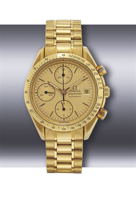 OMEGA, SPEEDMASTER PROFESSIONAL YELLOW GOLD AUTOMATIC CHRONOGRAPH ...