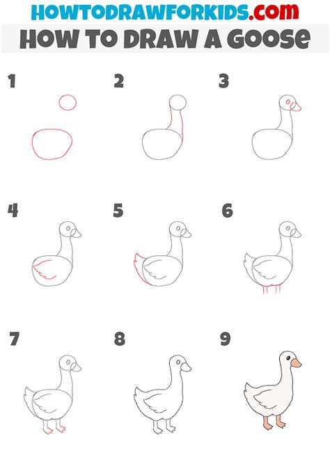 How To Draw A Goose