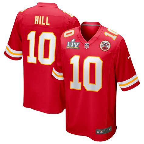 Tyreek Hill #10 Kansas City Chiefs Red 2021 Super Bowl LV Bound Game Jersey