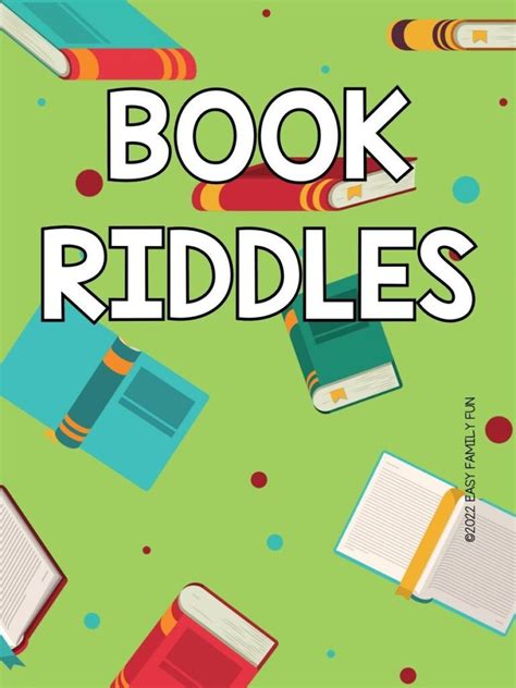 75 Best Book Riddles