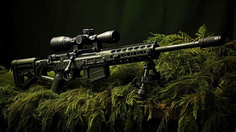 Premium AI Image | Sniper Rifle Camouflage