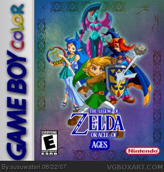 The Legend of Zelda: Oracle of Ages Game Boy Color Box Art Cover by susuwatari