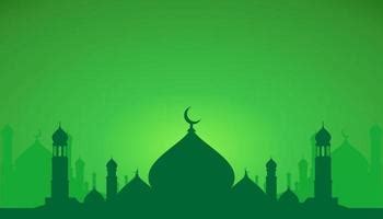 85 Background Green Mosque - MyWeb