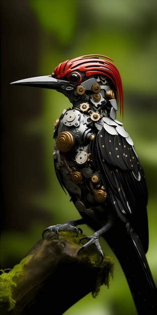 Premium AI Image | Robot bird