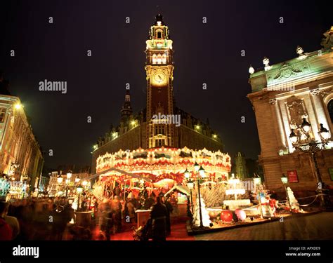 Christmas Market, Lille, France Stock Photo - Alamy