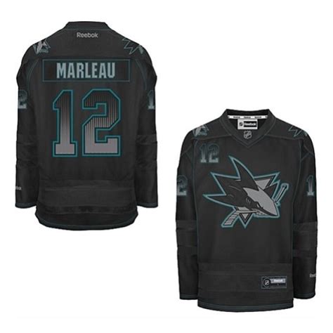 Patrick Marleau San Jose Sharks Authentic Accelerator Reebok Jersey - Black