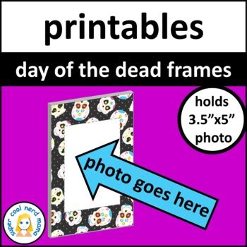 Sugar Skull Photo Frame Craft for Día de los Muertos by super cool nerd ...