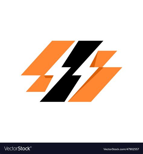 Flash thunder bolt logo Royalty Free Vector Image