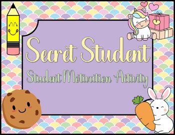 Secret Student by Cindy's Treasures | TPT