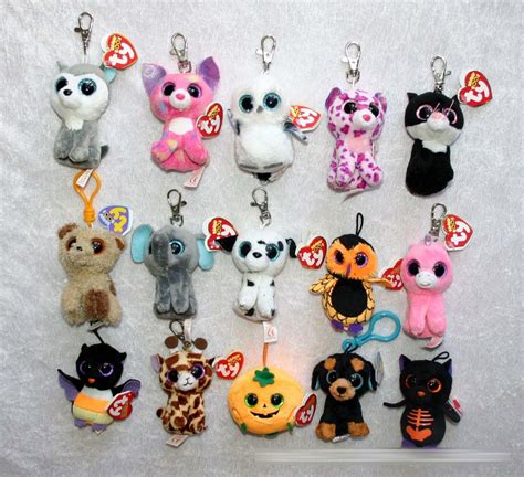 TY Beanie Boos Plush Toys Keychain Simulation Animal TY Stuffed Animals ...