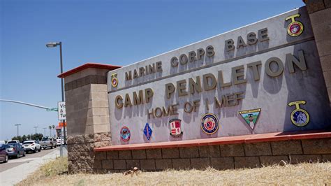 US Marine Corps Base Camp Pendleton's main gate temporarily closed ...