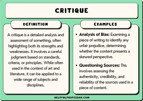 45 Critique Examples (2024)