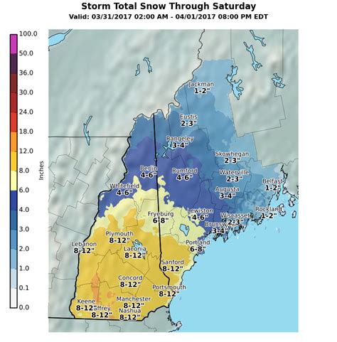 East Coast Winter Storm Warning Expanded | 8-12" of Snow In Vermont ...