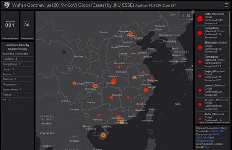 Real-time maps of coronavirus (COVID-19) spreading around the world