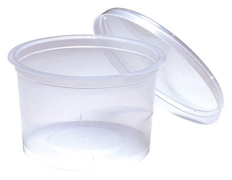 Wholesale Clear Round IML Plastic Food Container with Lid,High Quality Biodegradable Food Cont ...