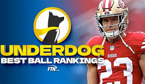 NFL Underdog Best Ball Rankings 2023