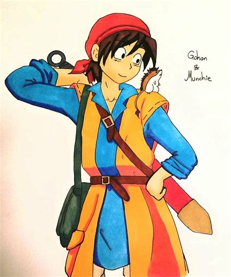 Dragon quest 8 hero. I named him Gohan in my game Dragon Quest 8, Zelda Characters, Disney ...