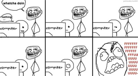 Watcha doin on your computer? Troll Face - You laugh, you lose!