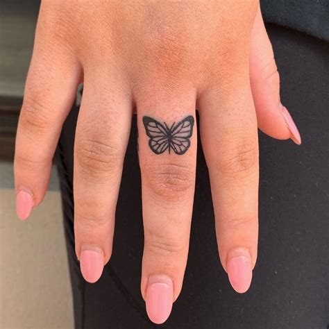 Rate This Finger Small Butterfly Tattoo 1 to 100 | Small butterfly tattoo, Finger tattoo for ...