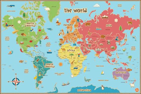 Printable Map Of The World - Implrs - Free Printable World Map Pdf ...