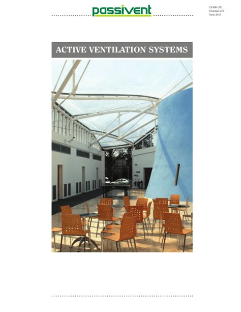 ACTIVE VENTILATION SYSTEMS