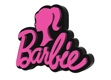 STL file Barbie Logo for Desk 👧・3D print design to download・Cults