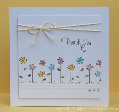 Simple thank you card | Handmade thank you cards, Thank u cards, Thanks card