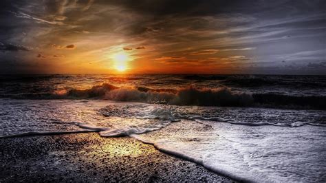 3840x2160 Beach Summer Sunset Waves 4K ,HD 4k Wallpapers,Images ...