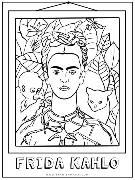 Frida Kahlo Art for Kid: Projects, Printables, and Biographies - Worksheets Library