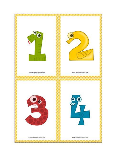 Number Flashcards - Number Flashcards Printable FREE - (1 to 10, 1 to ...