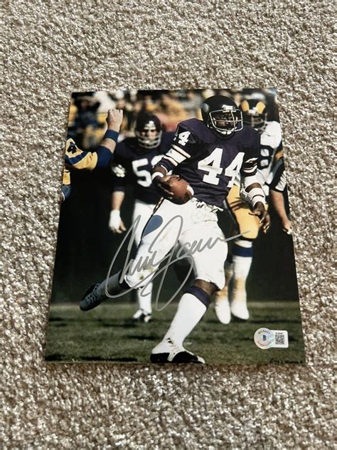 Chuck Foreman Autographed Memorabilia | Signed Photo, Jersey ...