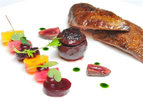 Grouse with beetroot two ways recipe