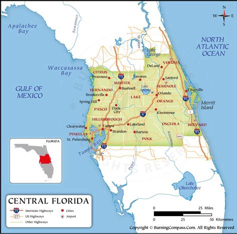 Cities In Central Florida Map at Deborah Yong blog