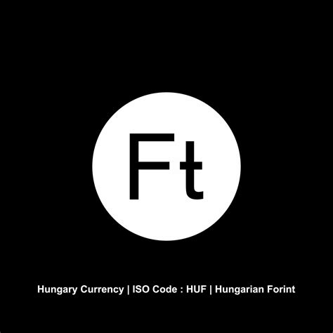 Hungary Currency Icon Symbol. Hungarian Forint, HUF Sign. Vector ...