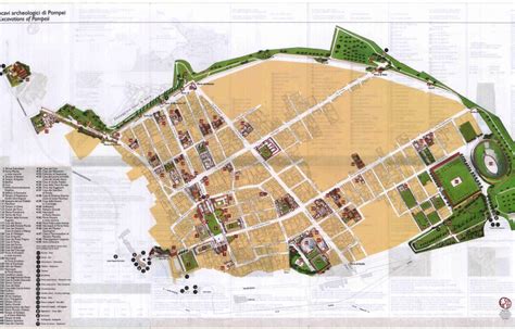 Large Pompei Maps For Free Download | High-Resolution And Detailed - Printable Map Of Pompeii ...