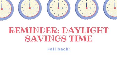 Reminder: Daylight Savings Time! | Drury High School