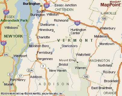 Starksboro, Vermont Area Map & More