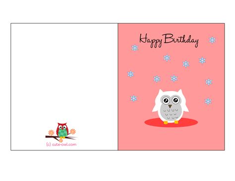 Cute Free Printable Birthday Cards - Printable Templates