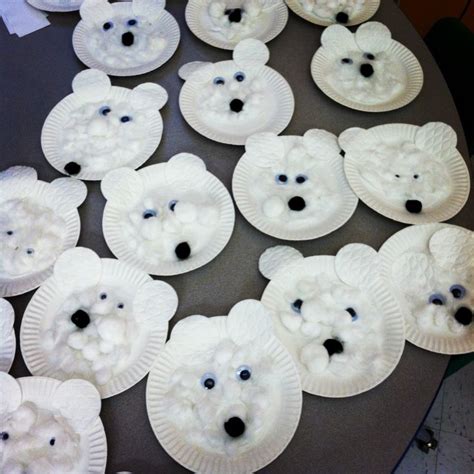 Polar bear craft my students made | Preschool Crafts | Pinterest