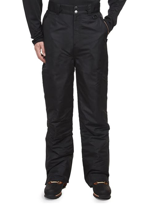 Arctic Quest Men's Water Resistant Insulated Snow Pants - Large, Black - Walmart.com - Walmart.com