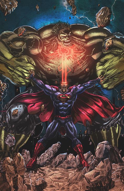 Superman Vs Hulk Colors by nahp75 on DeviantArt