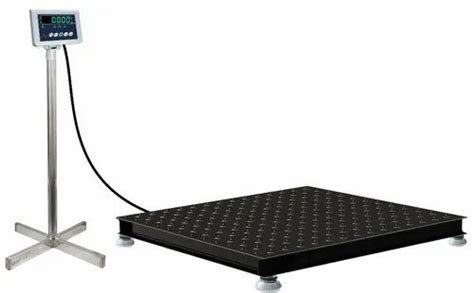 Mild Steel Heavy Duty Floor Scales Platform Weighing Scale, Size: 1200x1200mm, for Industrial ...