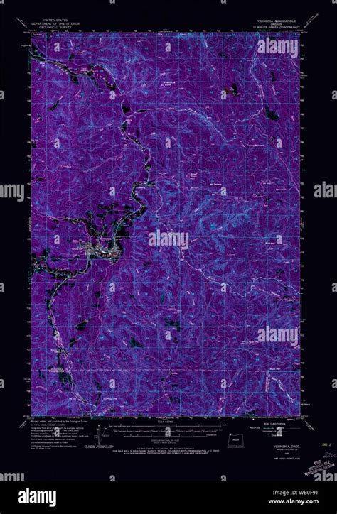 Map of vernonia oregon hi-res stock photography and images - Alamy